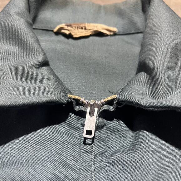 Vintage 70s Montgomery Ward Green Patches Workwear Jacket - Picture 6 of 7